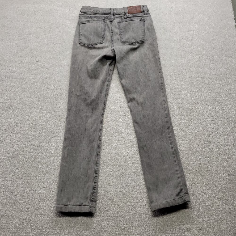 Lauren Jeans Co Ralph Lauren Womens Size 2 Gray Straight Leg Stretch Jeans - Picture 2 of 10